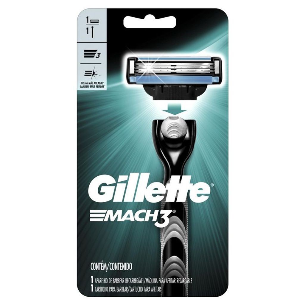 Aparelho de Barbear Gillette Mach 3 Regular