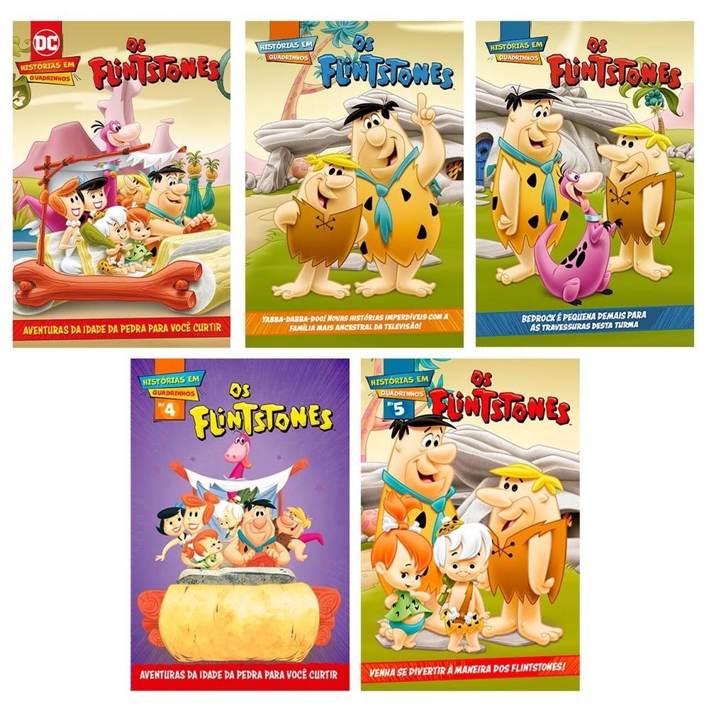 Coleção Quadrinhos Os Flintstones - Kit com 5 Quadrinhos - Books & Magazines