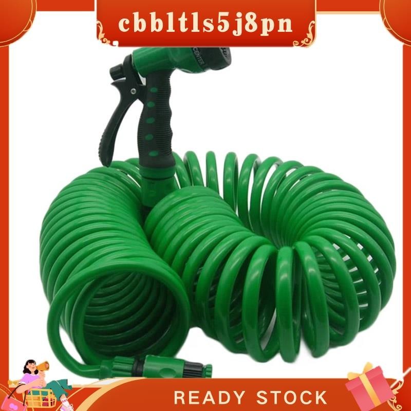 【 Cbbltltls5j8pn 】 Flexible Espiral Enrolado Para Lavagem De Carros De Jardim Mangueira De Água Limpa Com Bocal Domésticos