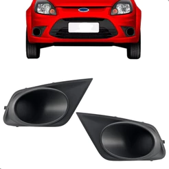 Par Moldura Grade Milha Ford Ka 2012 2013 14 2015 2016 Sem Furo
