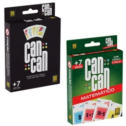 JOGO CAN CAN GROW 110 CARTAS DINÂMICO DIDÁTICO INTERATIVO BRINQUEDOS NÚMEROS RACIOCÍNIO BARALHO DECK