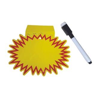 100 un Splash Amarelo Reutilizável Escreve e Apaga 10x15cm em Oferta na Shopee