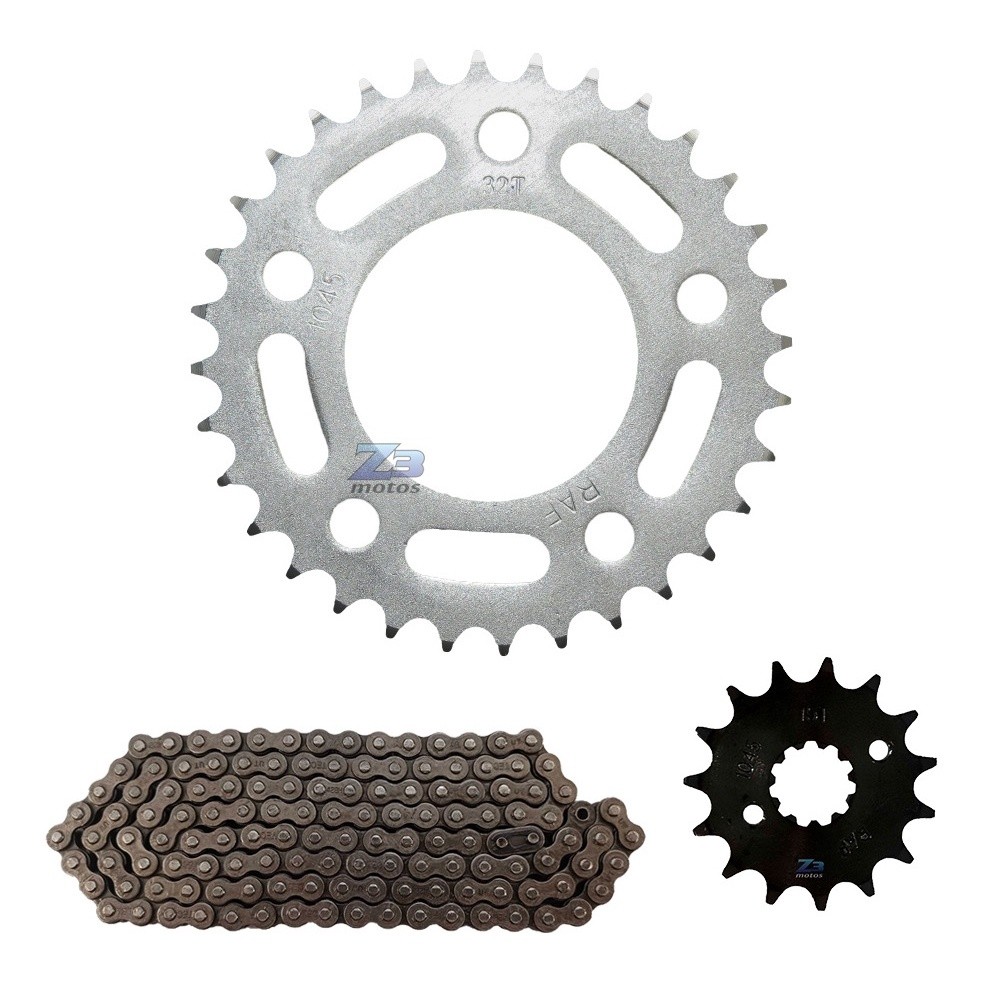 Kit Relacao Cbx 250 Twister Coroa 32 Pinhao 14 Corrente Fina