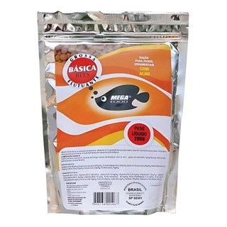 Ração Mega Food Basica Bits Alho Grossa 200g Bolinhas Flutuantes em Oferta na Shopee