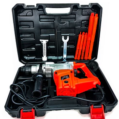 Martelete Force 900W 750 RPM com Maleta 3 Brocas, 1 Ponteira e 1 Talhadeira 127V - Bravus Force
