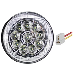 Lanterna Traseira 125mm Caminhão Carreta Mod. Randon 10 LED CR 24V +Conector