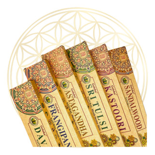 Incenso Indiano Goloka Varetas Linha Natural - Aromas em Oferta na Shopee