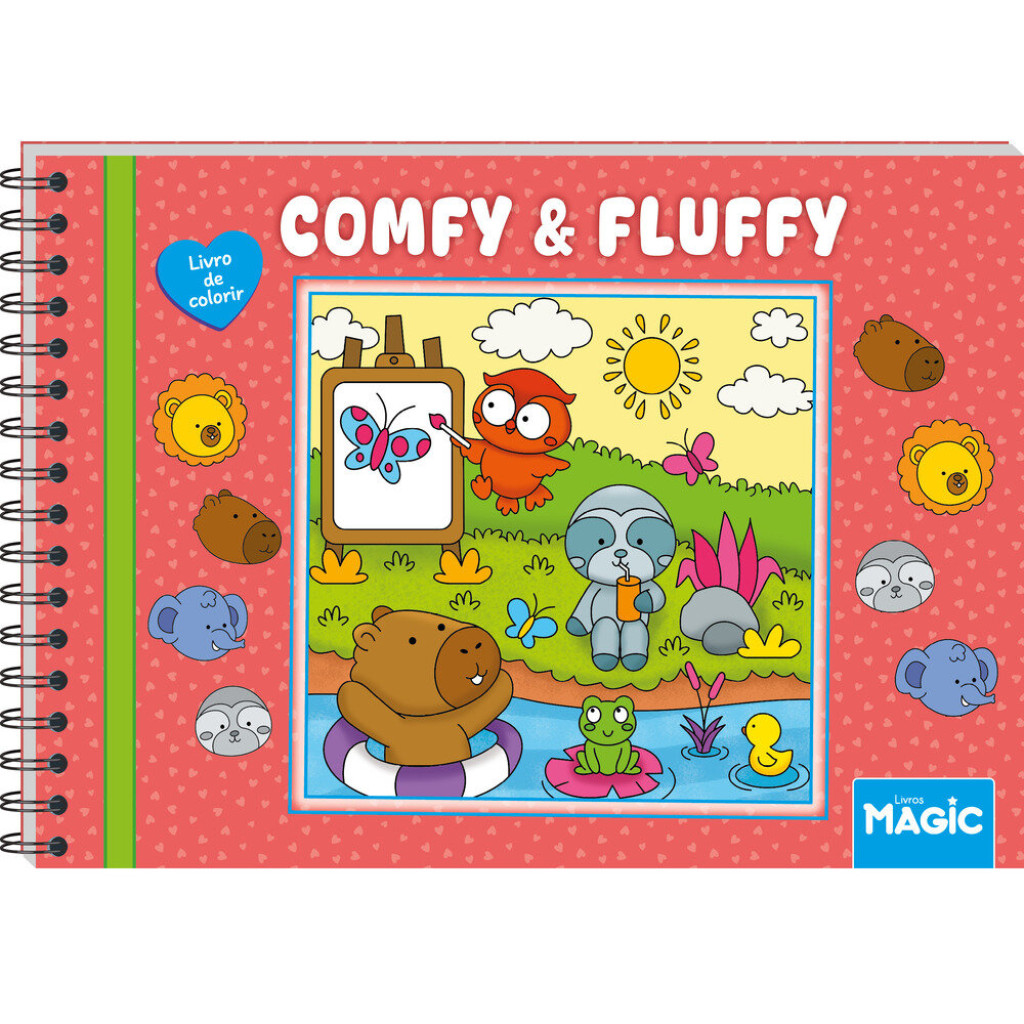 COMFY AND FLUFFY RED - LIVRO DE COLORIR
