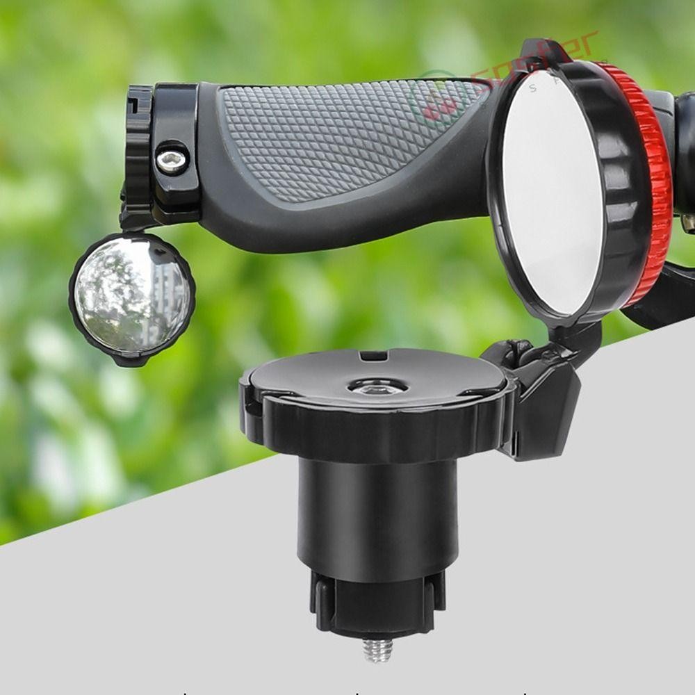 Espelhos Retrovisores De Bicicleta SOSFER , Pretos Com Luz De Advertência Vista Traseira , Equipamento De Ciclismo Ajust