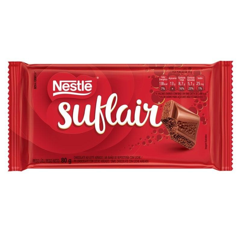 Chocolate Nestlé Suflair ao Leite 80g em Oferta na Shopee