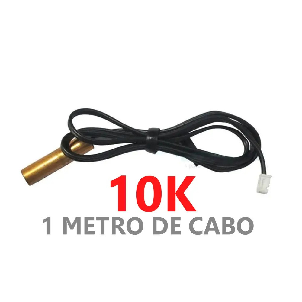 Sensor Degelo 10K - Para Ar Condicionado / 7.000 a  24.000 BTUS - Sensor Degelo Para Ar Condicionado