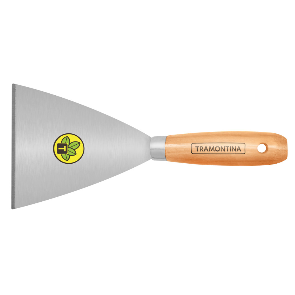 ESPÁTULA RÍGIDA 12CM EM AÇO CARBONO C/ CABO DE MADEIRA TRAMONTINA em Oferta na Shopee