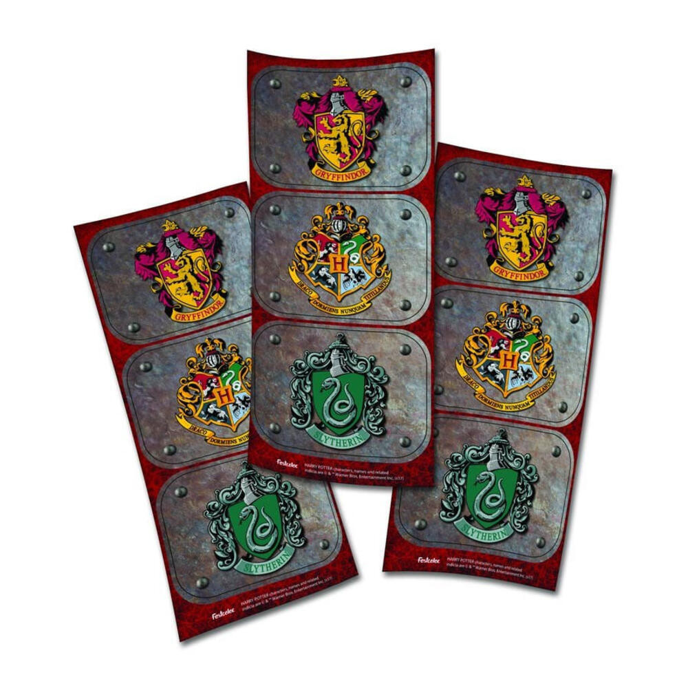 Adesivo Retangular 4 Cartelas - Harry Potter - Festcolor - Home & Living