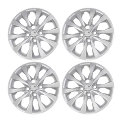 Calota Aro 14" Prata Mod Fiat Mobi Argo Palio 2021 (Jogo c/ 4 Calotas) Grid - 293CB-PTA-E