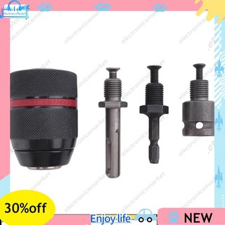 Mandril De Broca Sem Chave De 1.5-13Mm 1/2 Polegada-20UNF Com Haste SDS-Plus 1/4 Hexagonal Adaptador De Quadrada De Soqu