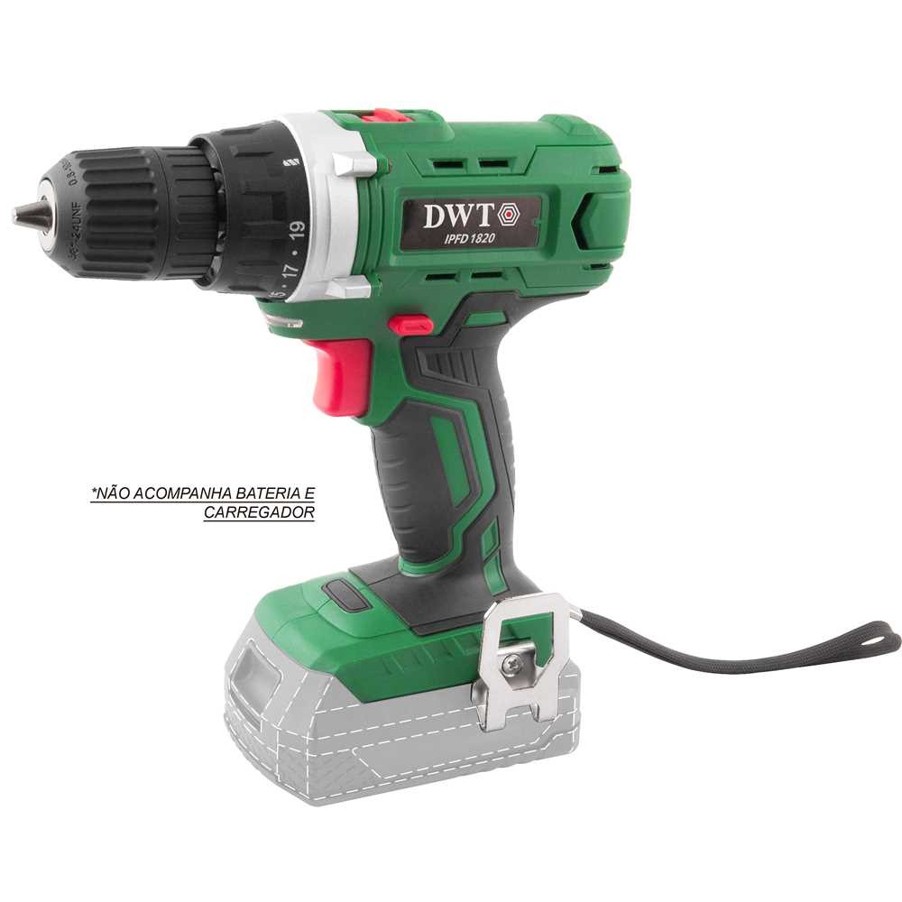 Parafusadeira furadeira a bateria 18 V sem bateria e sem carregador IPFD 1820 DWT