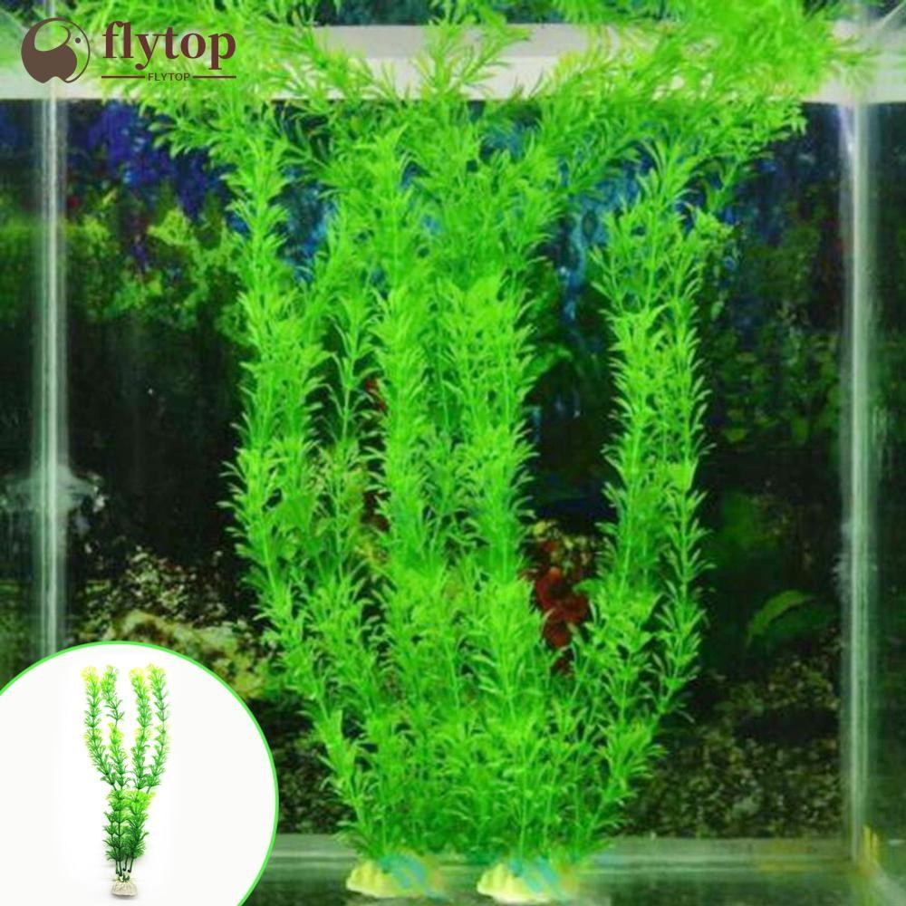 FLYTOP 30cm Simulação Plantas Artificiais Decoração Do Aquário Grama Água Ervas Daninhas Ornamento Planta Tanque De Peix
