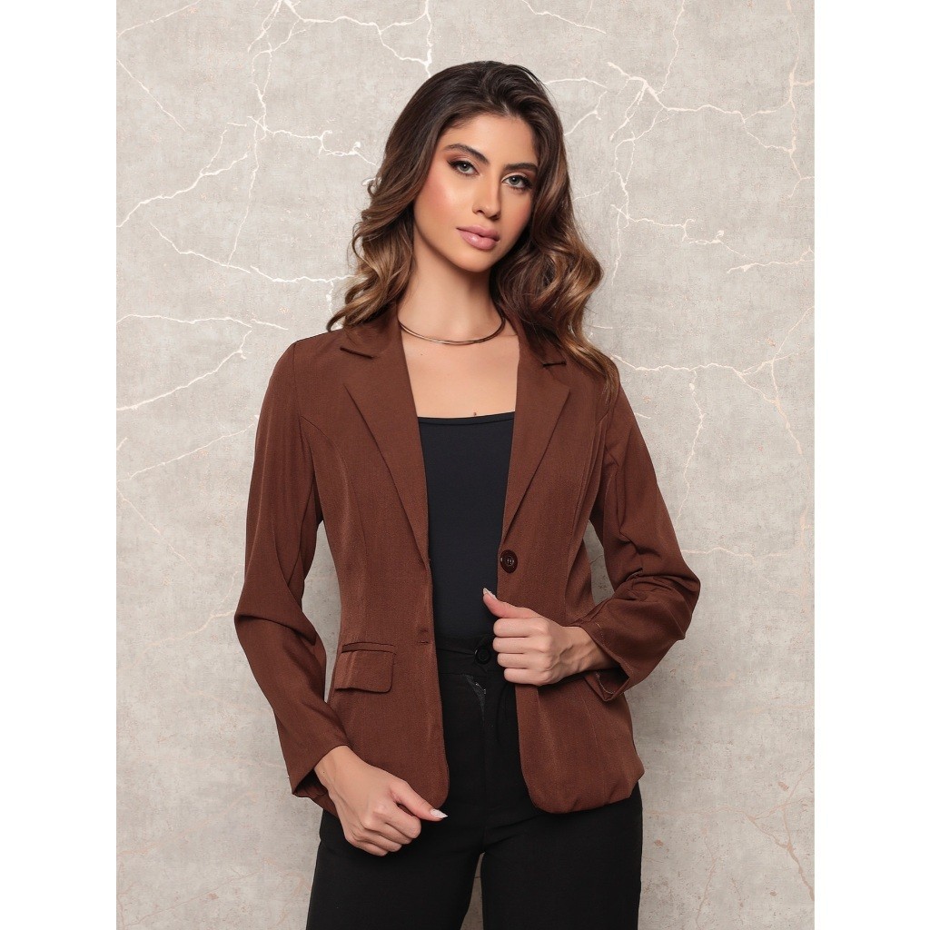 X139 Blazer Forrado 2 botoes Classico Twill