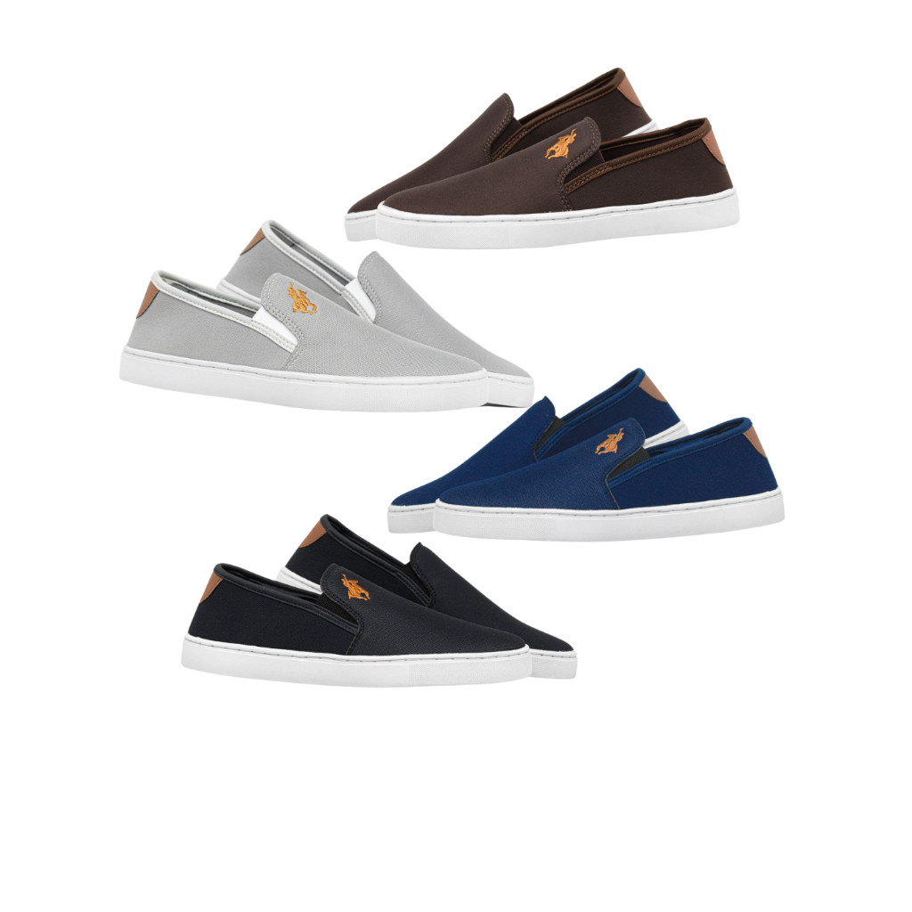 Kit 4 Pares Slip on Iate Polo Bordado Estiloso Na Moda Toda Ocasião Confotável