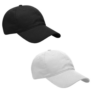 Kit 2 Bonés Beisebol Liso Aba Curva Algodão Tecido Premium Unissex Ajustável em Oferta na Shopee