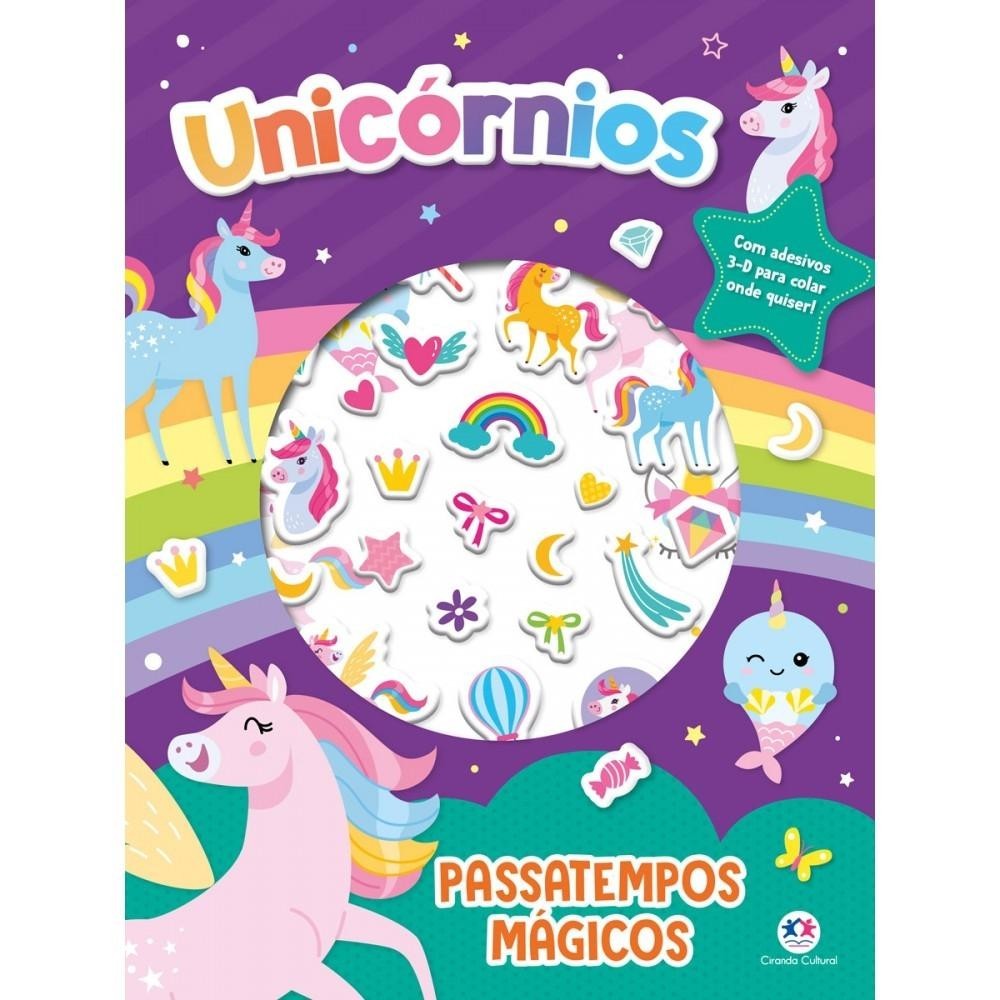 Livro Adesivos Unicórnios - Passatempos mágicos - Books & Magazines