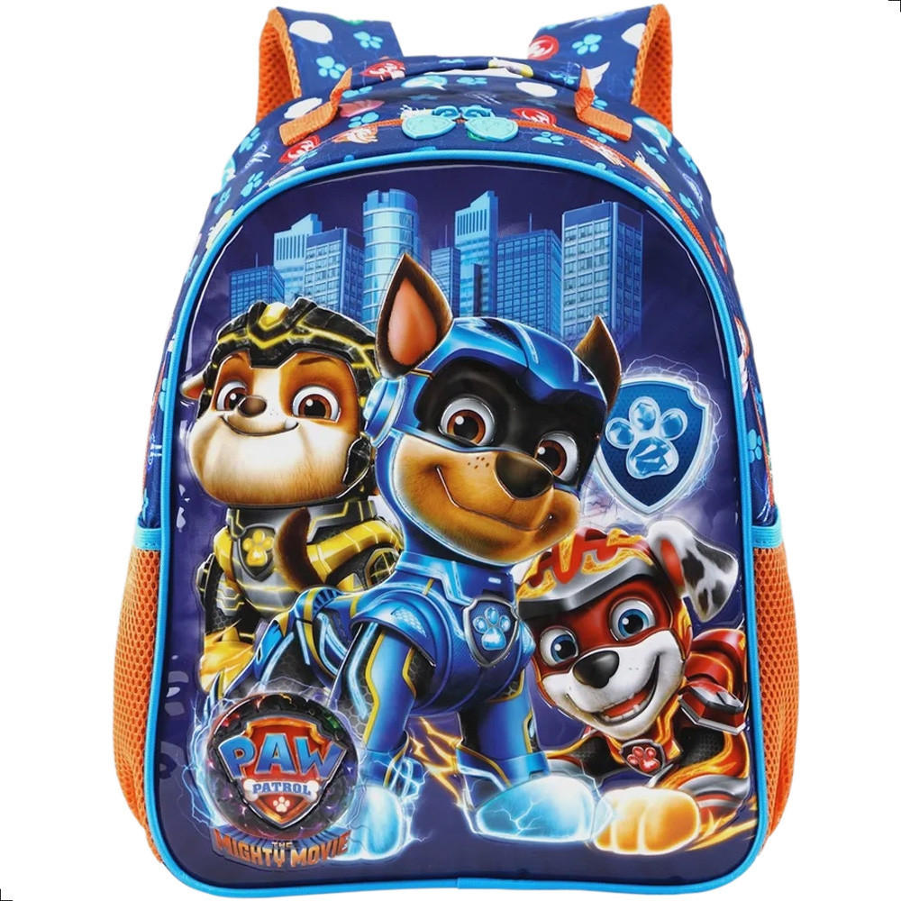 Mochila de Costas Infantil Escolar Patrulha Canina Pups