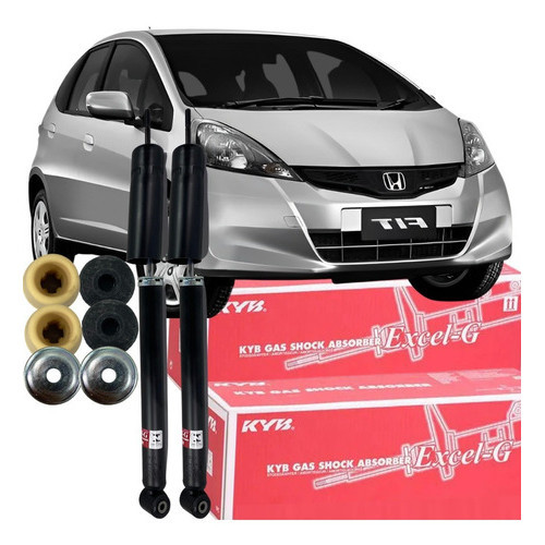 Kit Amortecedor Traseiro City Fit 2009 À 2014