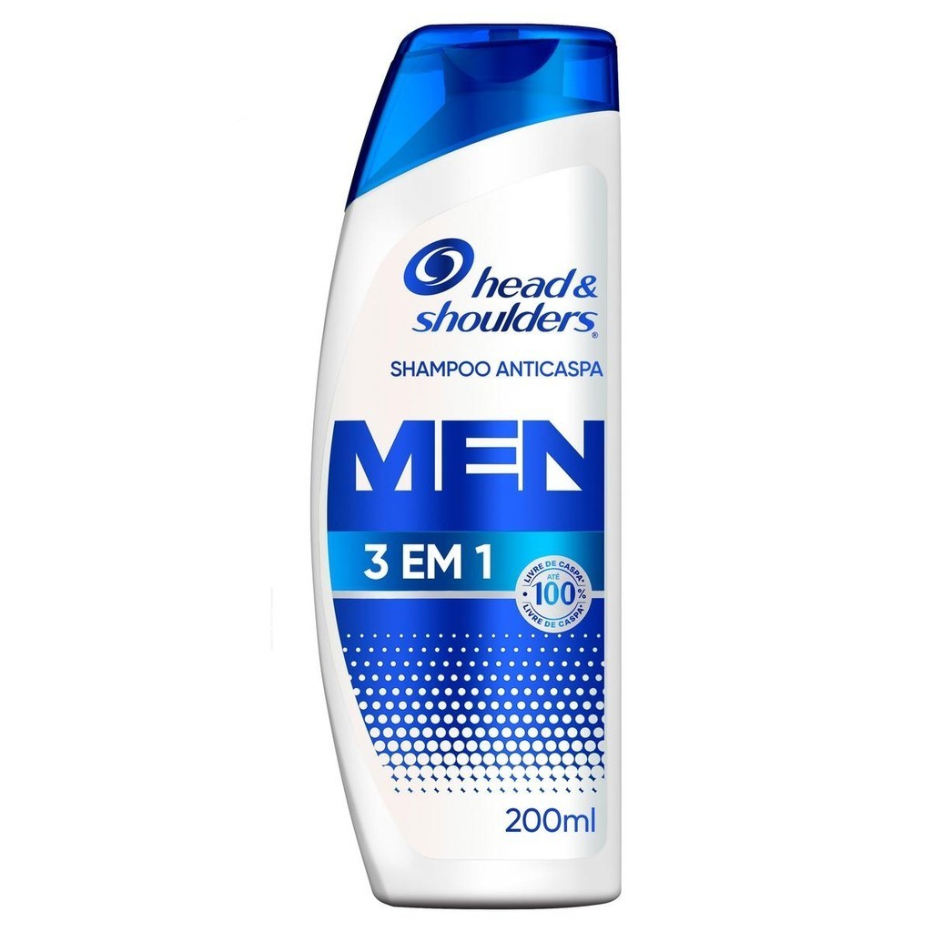 Shampoo Head & Shoulders Men 3 em1 200ml em Oferta na Shopee