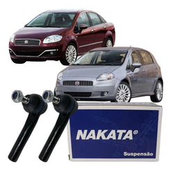 Par Terminal Ponteira Direção Nakata Fiat Línea 1.8 16v 2015 2017