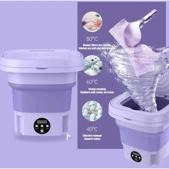 Mini máquina de lavar roupa dobrável portátil moderna máquina de lavar automática