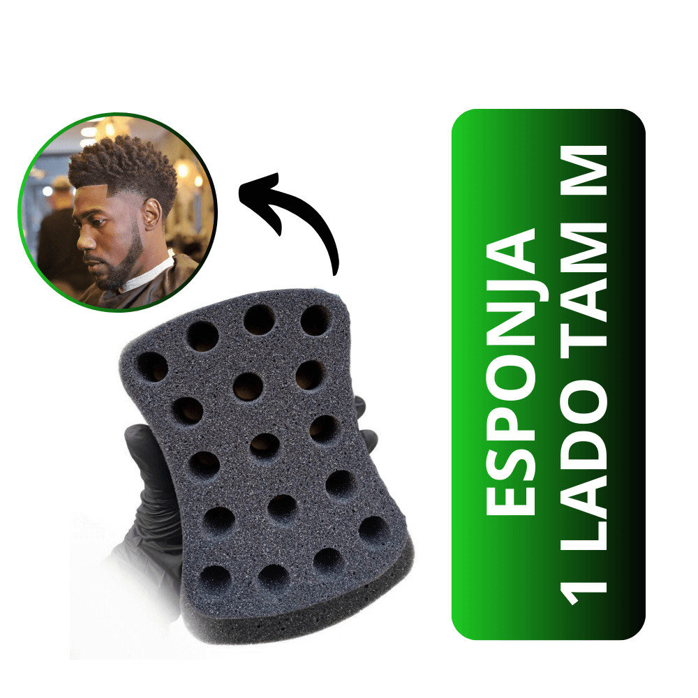 Esponja Nudred Buchinha de Enrolar Cabelo AfroStyle 1 Lado Tamanho M
