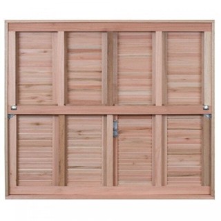 Janela de Madeira Veneziana 100x150cm com Caixilho e Guilhotina Ewk G990 Rondosul 100cm x 150cm em Oferta na Shopee