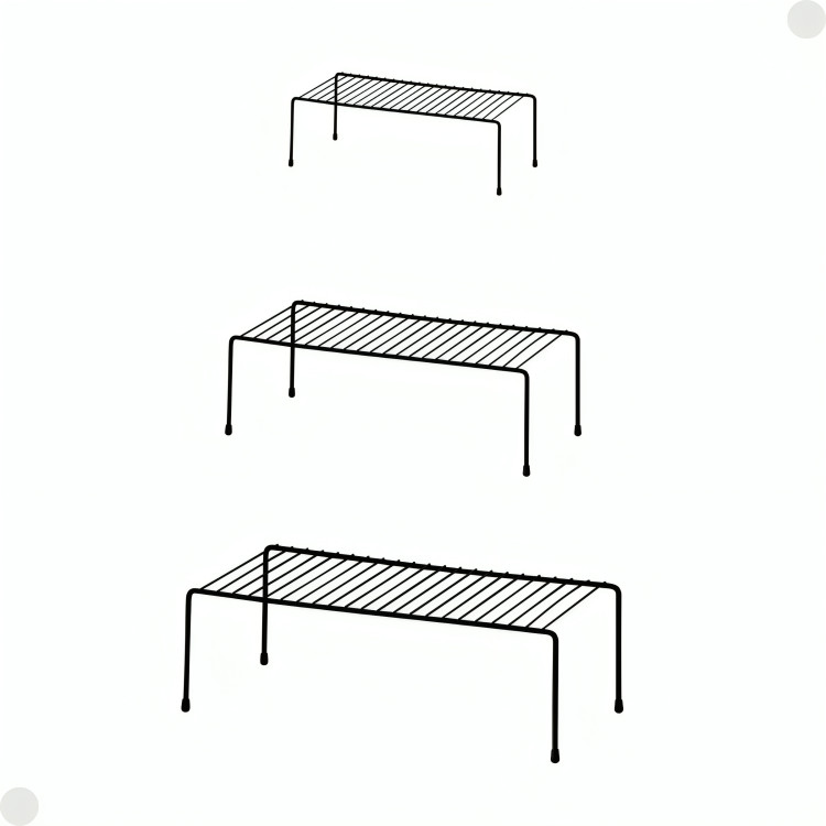 Kit Com 3 Organizadores Para Armários Pmg Preto 30070000 Mor em Oferta na Shopee