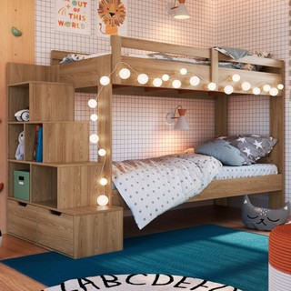 Beliche Infantil 2 Gavetas com Escada Playground em Oferta na Shopee
