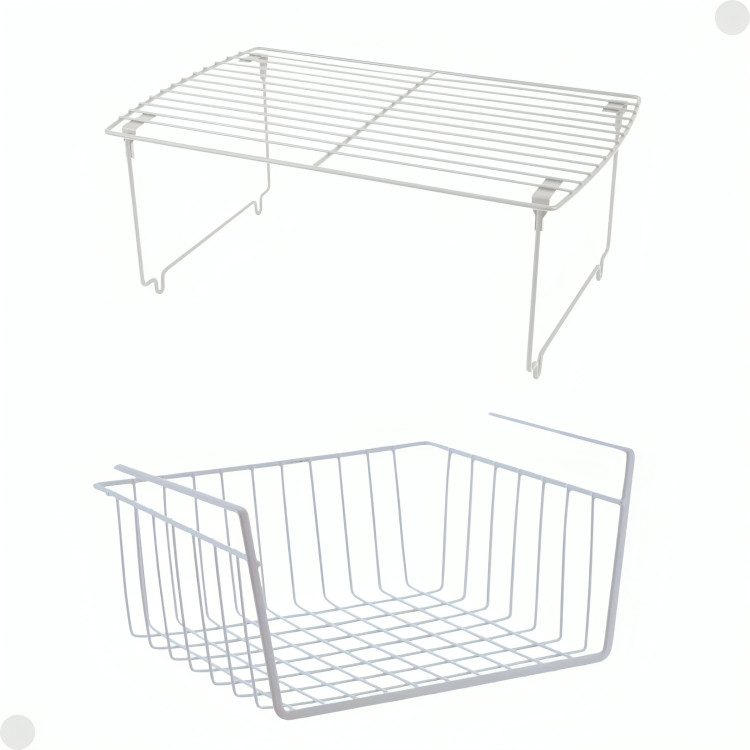 kit Prateleira Multiuso E Organizador Suspenso Aramado - Mor em Oferta na Shopee