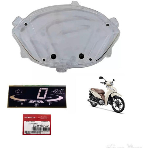 Display Lcd Painel Honda Biz 125 + Lente Visor 2018 A 2024