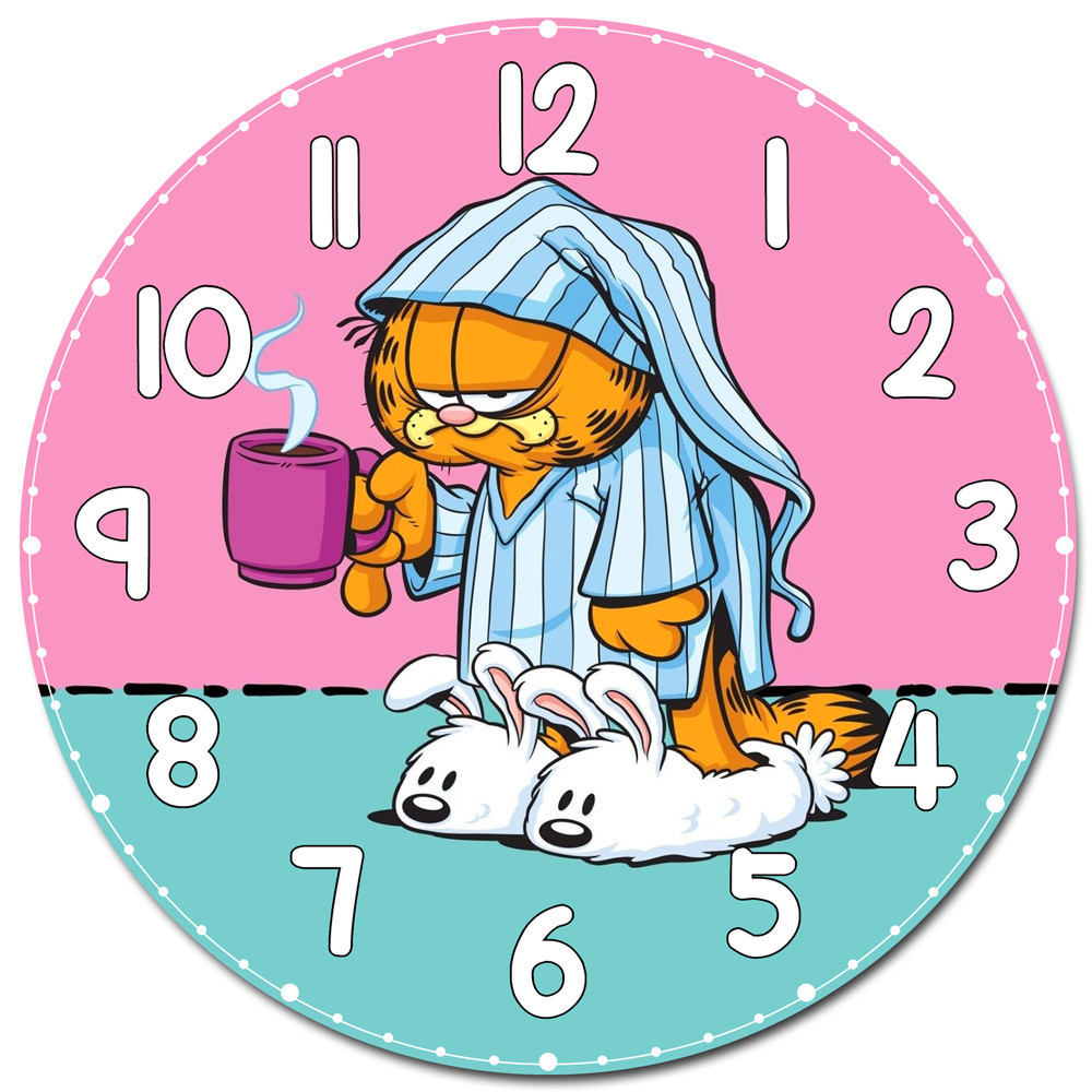 Relógio de Parede Garfield Decoração - Relógio Personalizado em Oferta na Shopee