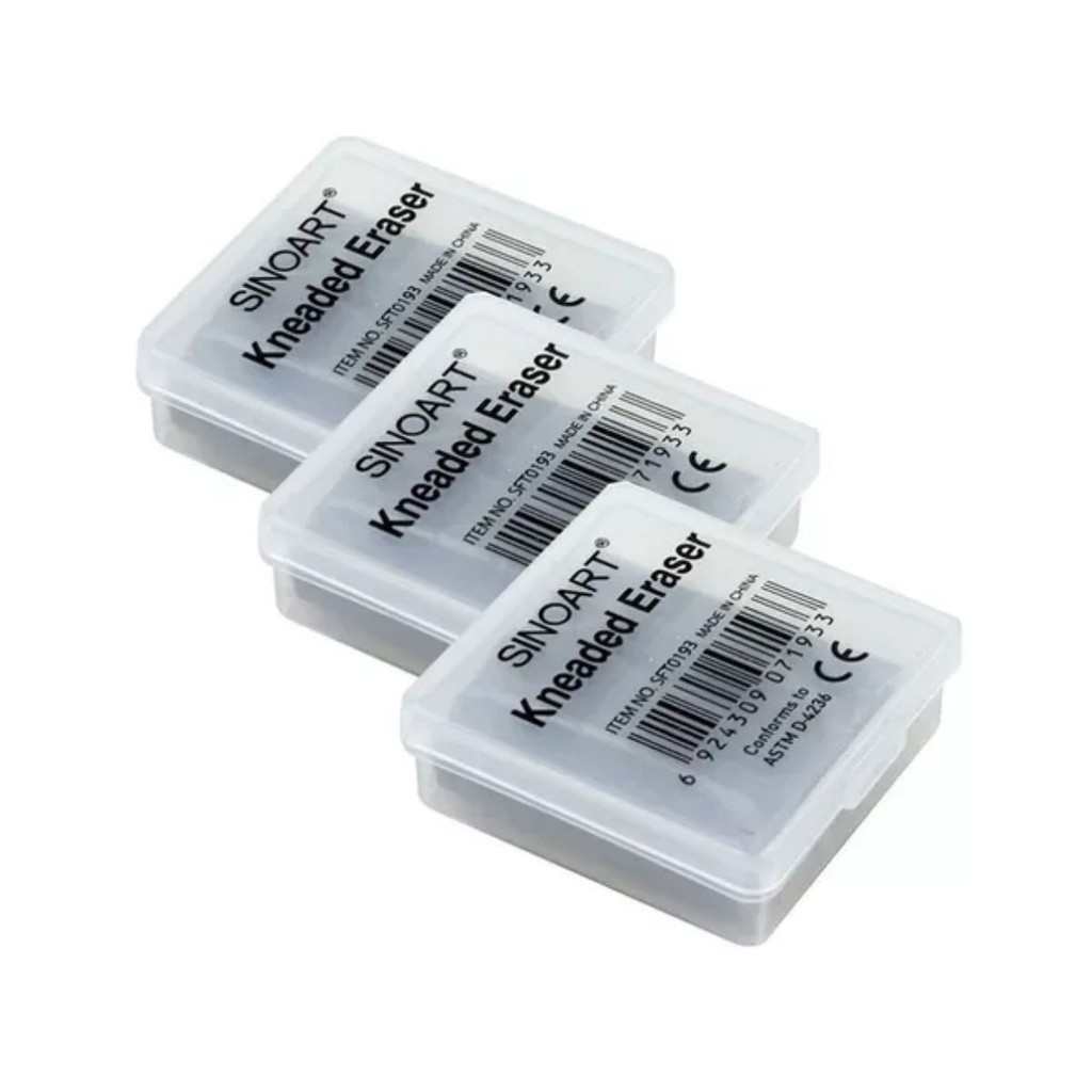 Borracha Limpa Tipo Sinoart Desenhos Profissionais Kit com 3 Unidades em Oferta na Shopee