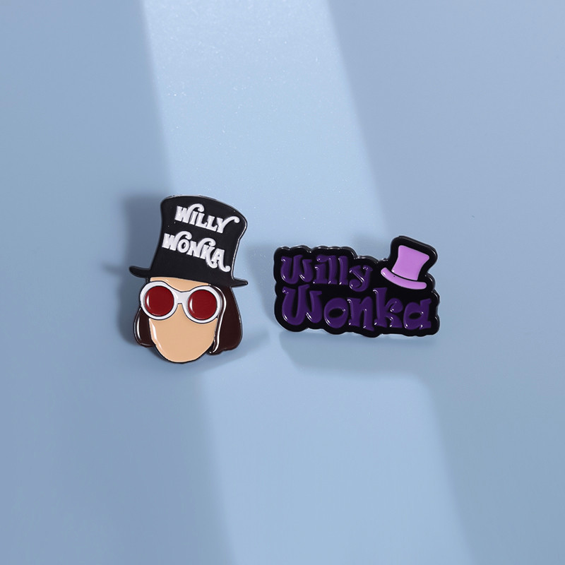Wiilly Wonkas E The Chocolate Factory Pins Brooches Adventure Movie Brooch Badges Metal Pin Jóias Acessórios Presentes em Oferta na Shopee