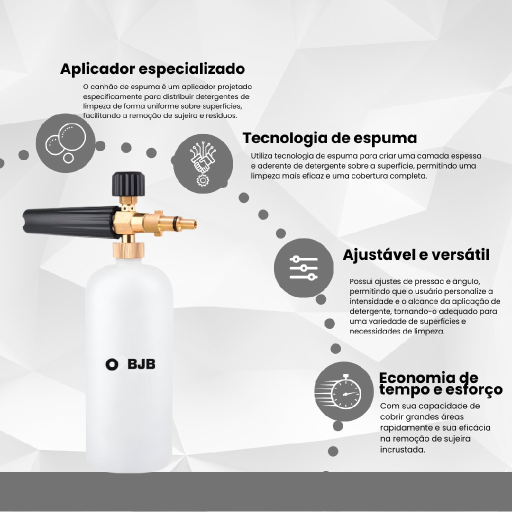 Canhão De Espuma Snow Foam Lavadora P/ Wap Ousada Plus 2200 — imagem 2 de 2