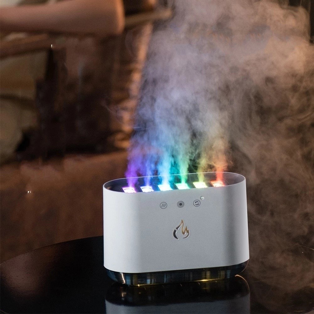 Umidificador Ultrassônico de Névoa, RGB Led Umidificador de Ar, presente, Difusor de Óleo Essencial