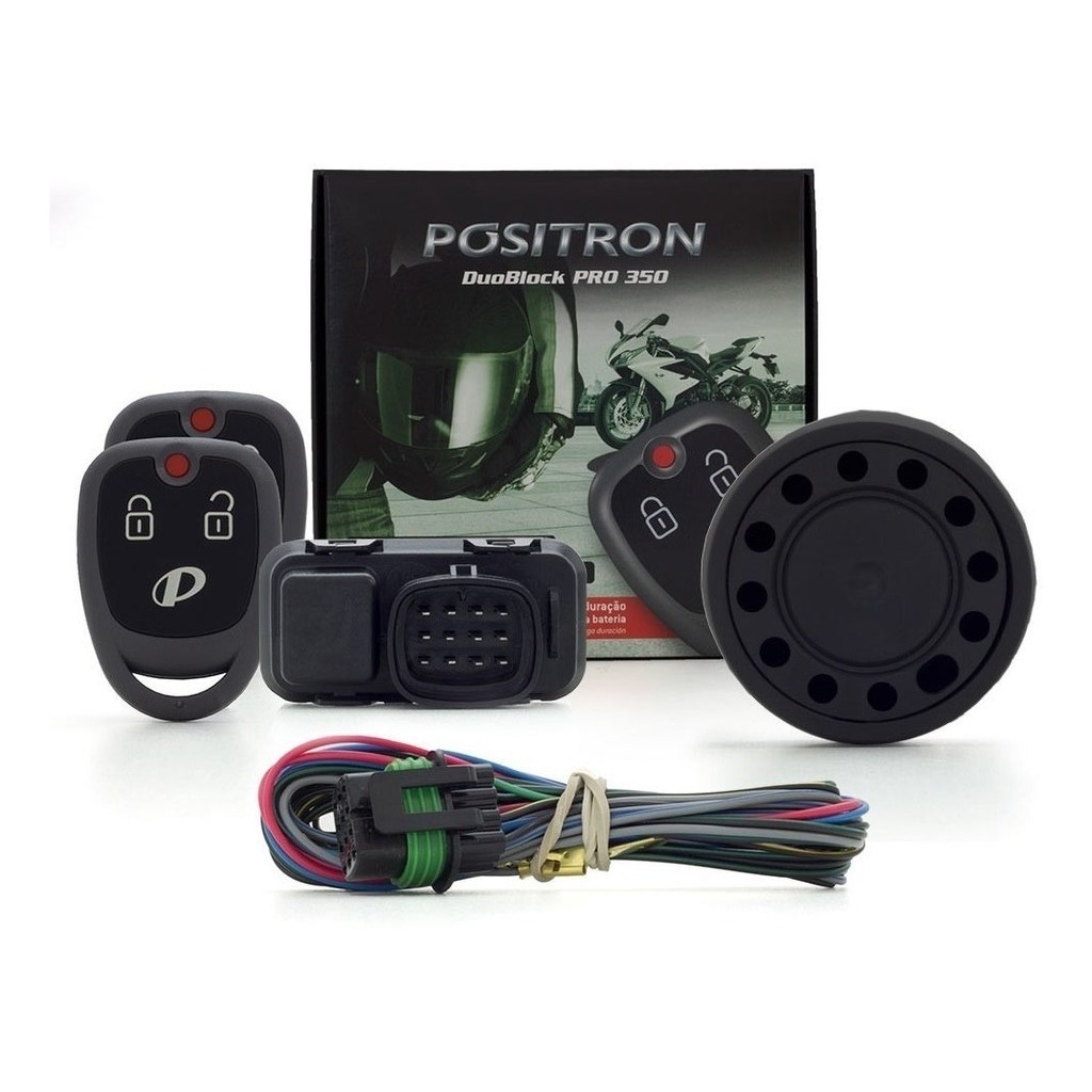 Alarme Para Motos Pósitron Duoblock Pro 350 G8 Universal 2 Controles, Sensor de Movimento e Presença em Oferta na Shopee