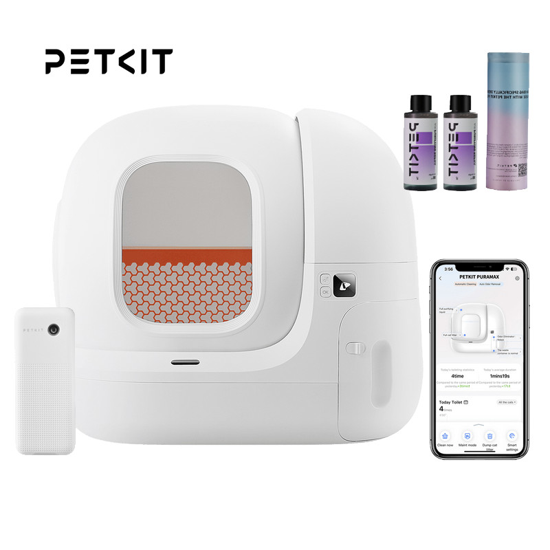 PETKIT PURA MAX 2 Caixa de areia para gatos com auto-limpeza Caixa de areia automática para gatos inteligentes