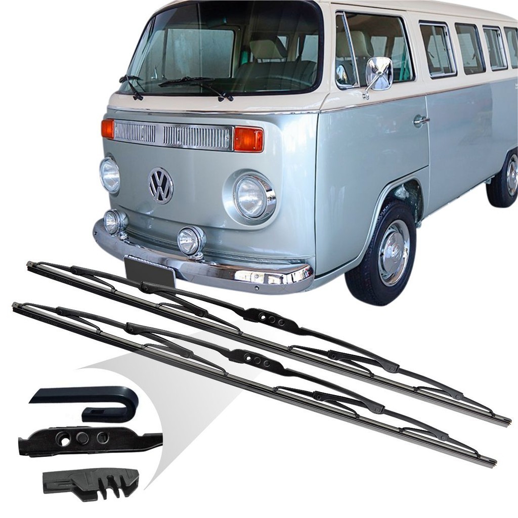 Par Limpador Parabrisa Ferro 16 Kombi Furgão 1975 76 à 2012