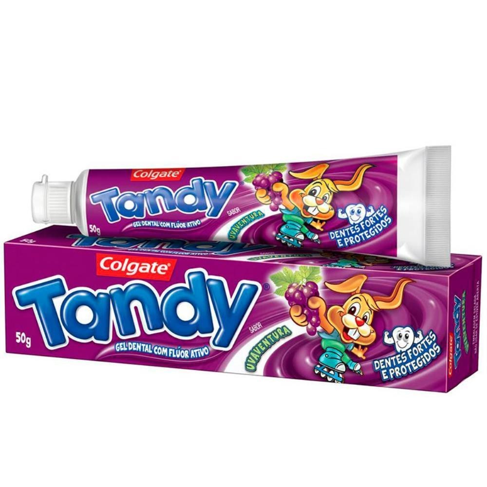 TANDY KIDS CREME DENTAL SABOR UVA COM 50G em Oferta na Shopee