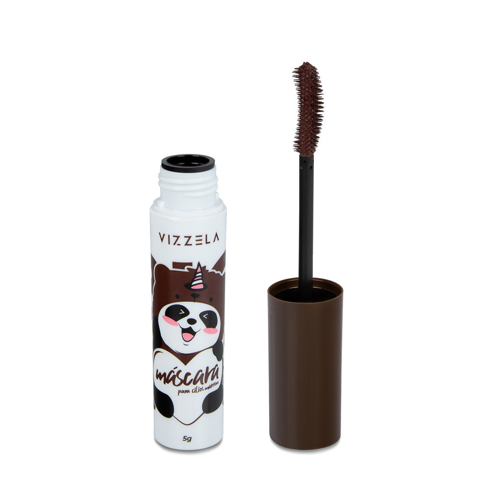 Máscara Para Cílios Big No Panda Vizzela - Rímel Brown Marrom 5g LANÇAMENTO