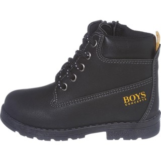 Bota Coturno Infantil Botinha Preta com Cadarço Antiderrapante Junina De Frio Inverno Lançamento em Oferta na Shopee