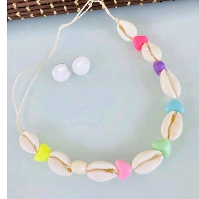 Colar Choker feminino Búzios madrepérola