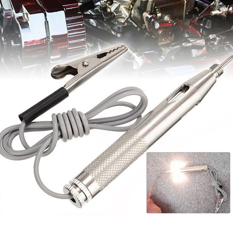 DC 6-24V Auto Carro Circuito De Luz Testador Teste De Tensão Sonda De Detector De Caneta Motocicleta Voltímetro