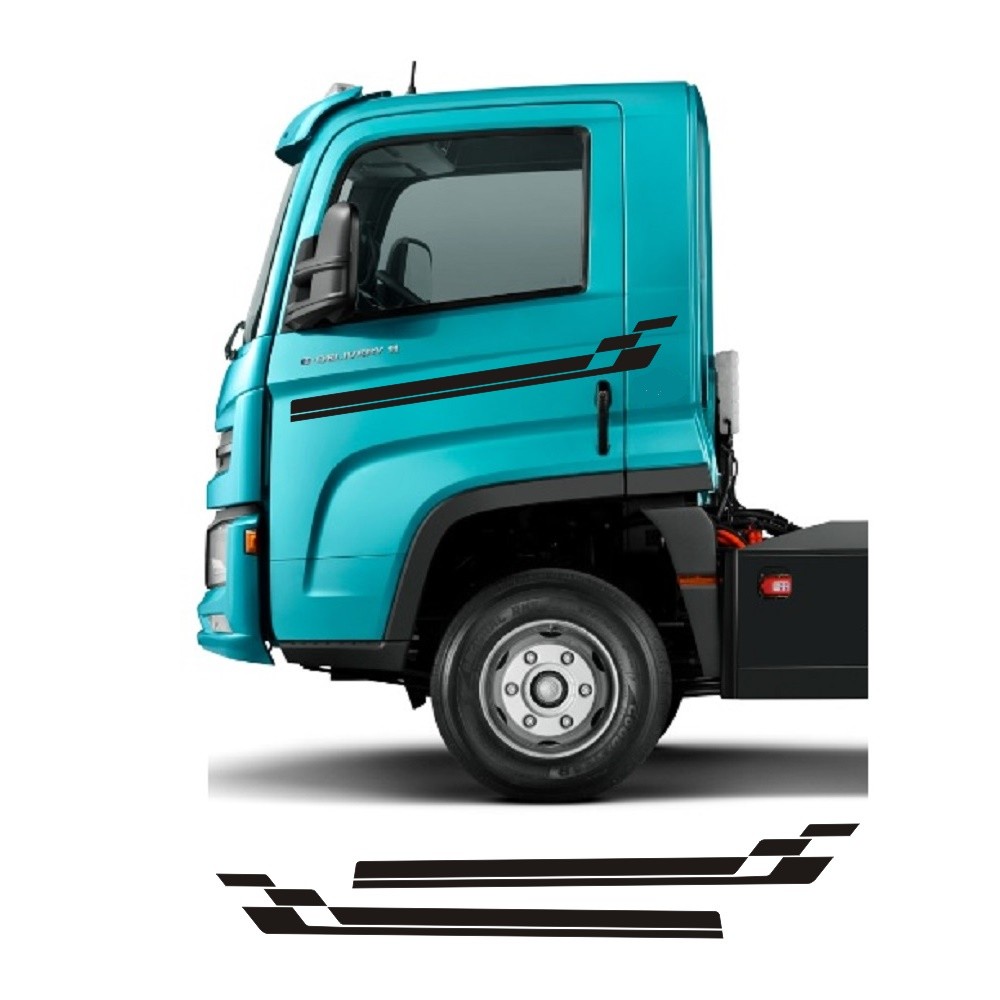 Adesivo Lateral Para Vw Caminhão Deliveri Leve Faixa Dl3 Colante Fita Adesiva Caminhões Tuning